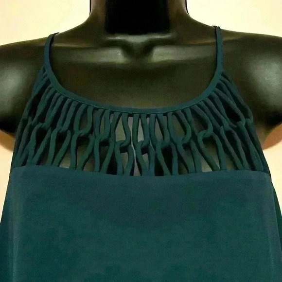 Maurices Dresses & Skirts - Maurice's Women's Sz S Forest Green Midi Spaghetti Strap Dress Fully Lined